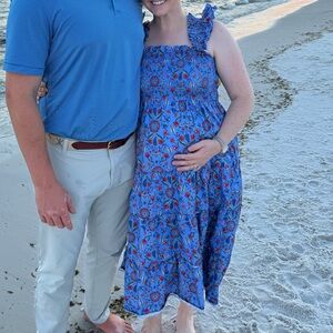 Blue and Red Hill House Nap Dress